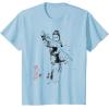 imageStar Wars Rey Japan Sumie Ink Wash Painting Style TShirtBaby Blue