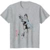 imageStar Wars Rey Japan Sumie Ink Wash Painting Style TShirtHeather Grey