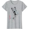 imageStar Wars Rey Japan Sumie Ink Wash Painting Style TShirtHeather Grey