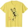 imageStar Wars Rey Japan Sumie Ink Wash Painting Style TShirtLemon Yellow