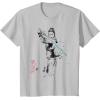imageStar Wars Rey Japan Sumie Ink Wash Painting Style TShirtSilver Grey