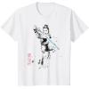 imageStar Wars Rey Japan Sumie Ink Wash Painting Style TShirtWhite