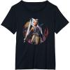 imageStar Wars The Clone Wars Ahsoka Tano Fearless Jedi TShirtBlack