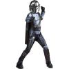 imageSTAR WARS The Mandalorian Official Youth Halloween Costume  Padded Jumpsuit with Gloves Detachable Cape Plastic MaskSmall