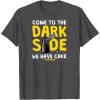 imageStar Wars  Come To The Dark Side We Have Cake TShirtDark Heather Grey