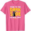 imageStar Wars  Come To The Dark Side We Have Cake TShirtPink Heather