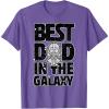 imageStar Wars Best Dad in the Galaxy Darth Vader TShirtPurple Heather