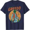 imageStar Wars Greedo Shot First Retro TShirt TShirtNavy Blue