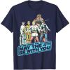 imageStar Wars May The Fourth Group Shot Retro Poster TShirtNavy Blue