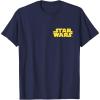 imageStar Wars Original Trilogy Character Group Matching 2Sided TShirtNavy Blue