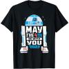 imageStar Wars R2D2 May the 4th Be With You 2025 Star Wars Day TShirtBlack