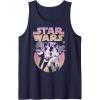 imageStar Wars Retro Gradient Group Poster Tank TopNavy Blue