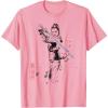 imageStar Wars Rey Japan Sumie Ink Wash Painting Style TShirtPink