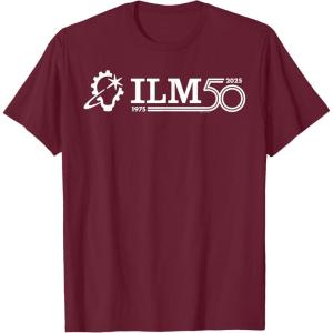 imageIndustrial Light ampamp Magic ILM 50th Anniversary Logo TShirtBurgundy