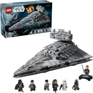 imageLEGO Star Wars Imperial Star Destroyer Building Toys Set  Birthday Gift Idea for Kids Boys ampamp Girls Ages 10  Star Wars Darth Vader ampamp 6 Minifigure Toys  75394