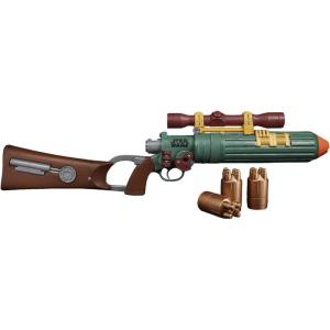 imageNerf LMTD Star Wars Boba Fetts EE3 Blaster The Book of Boba Fett Illuminated Scope 3 Drums 12 Elite Darts Blaster Sounds
