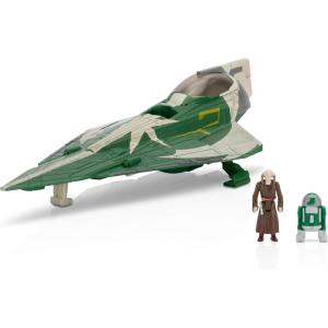 imageSTAR WARS Micro Galaxy Squadron Anakin Skywalkers Jedi Interceptor Mystery Bundle  3Inch Light Armor Class and Scout Class Vehicles with AccessoriesModern