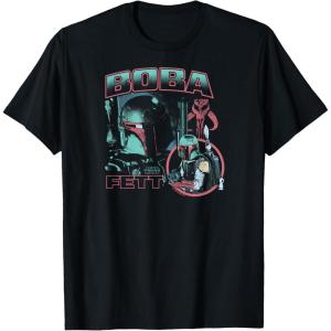 imageStar Wars  Boba Fett 90s Inspired Bootleg TShirtBlack