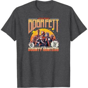 imageStar Wars  Boba Fett Band Tee TShirtDark Heather Grey
