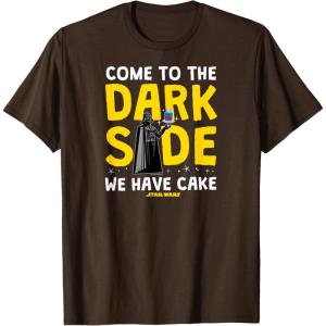 imageStar Wars  Come To The Dark Side We Have Cake TShirtBrown