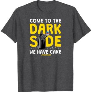 imageStar Wars  Come To The Dark Side We Have Cake TShirtDark Heather Grey