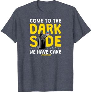 imageStar Wars  Come To The Dark Side We Have Cake TShirtHeather Blue