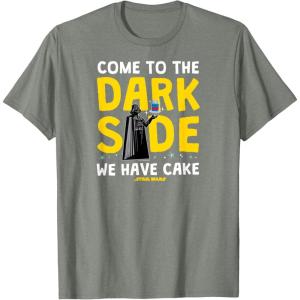 imageStar Wars  Come To The Dark Side We Have Cake TShirtOlive Heather