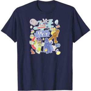 imageStar Wars  Easter Stickers TShirtNavy Blue