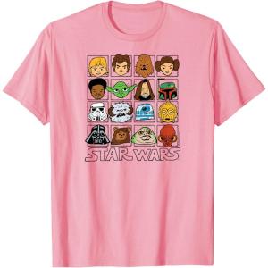 imageStar Wars  Face Grid TShirtPink