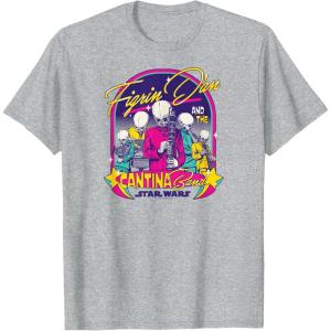 imageStar Wars  Figrin Dan and the Cantina Band TShirtHeather Grey