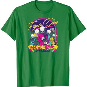 imageStar Wars  Figrin Dan and the Cantina Band TShirtKelly Green