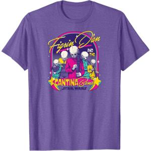 imageStar Wars  Figrin Dan and the Cantina Band TShirtPurple Heather