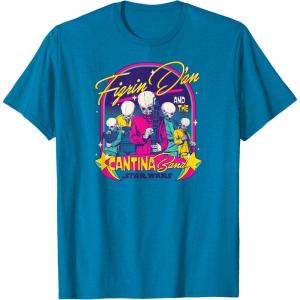 imageStar Wars  Figrin Dan and the Cantina Band TShirtSapphire Blue