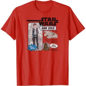 imageStar Wars  Han Solo Action Figure TShirtRed
