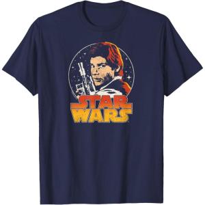 imageStar Wars  Han Solo Logo TShirtNavy Blue