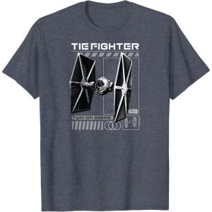 imageStar Wars  Tie Fighter TShirtHeather Blue