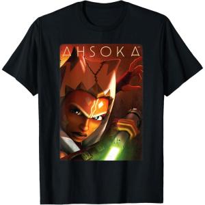 imageStar Wars Ahsoka Tano Power of the Galaxy Lightsaber TShirtBlack
