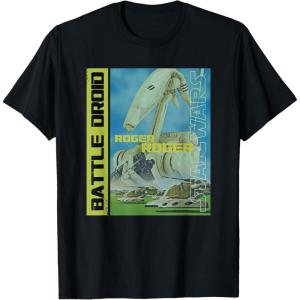 imageStar Wars Battle Droid Roger Roger TShirtBlack