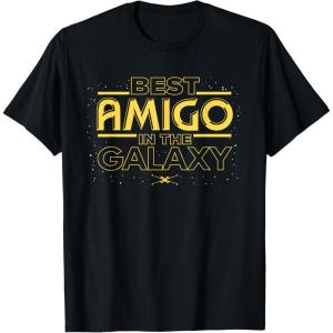 imageStar Wars Best Amigo in the Galaxy Friend Birthday Spanish TShirtBlack