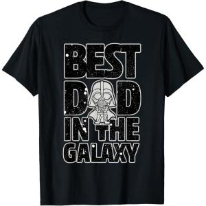 imageStar Wars Best Dad in the Galaxy Darth Vader TShirtBlack