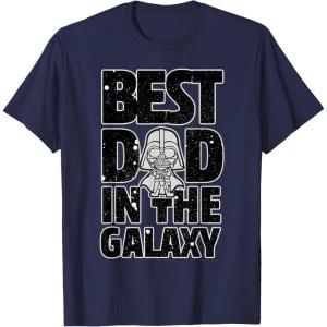 imageStar Wars Best Dad in the Galaxy Darth Vader TShirtNavy Blue