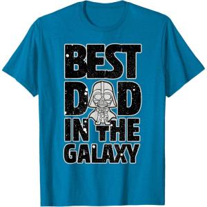 imageStar Wars Best Dad in the Galaxy Darth Vader TShirtSapphire Blue
