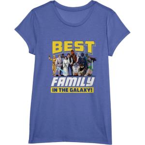 imageStar Wars Best Family in the Galaxy Group Trip Vacation TShirtBright Blue Heather