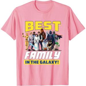 imageStar Wars Best Family in the Galaxy Group Trip Vacation TShirtPink