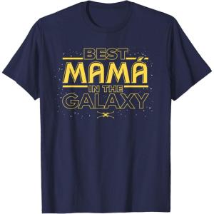 imageStar Wars Best Mam in the Galaxy Birthday Da de la Madre TShirtNavy Blue