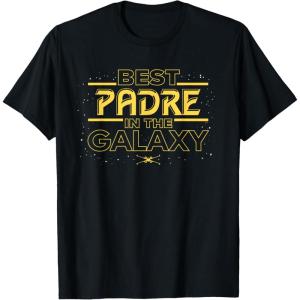 imageStar Wars Best Padre in the Galaxy Birthday Da del Padre TShirtBlack