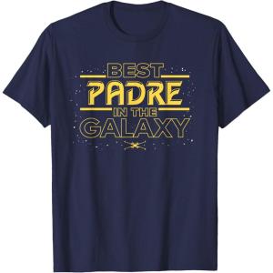 imageStar Wars Best Padre in the Galaxy Birthday Da del Padre TShirtNavy Blue