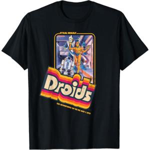 imageStar Wars Droids The Adventures of R2D2 ampamp C3PO Vintage TShirtBlack