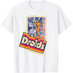 imageStar Wars Droids The Adventures of R2D2 ampamp C3PO Vintage TShirtWhite