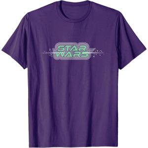 imageStar Wars Iconic Retro Vintage Big Chest Logo TShirtPurple